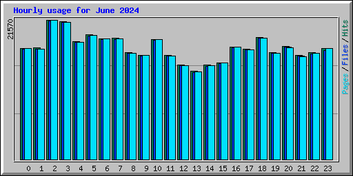 Hourly usage for June 2024